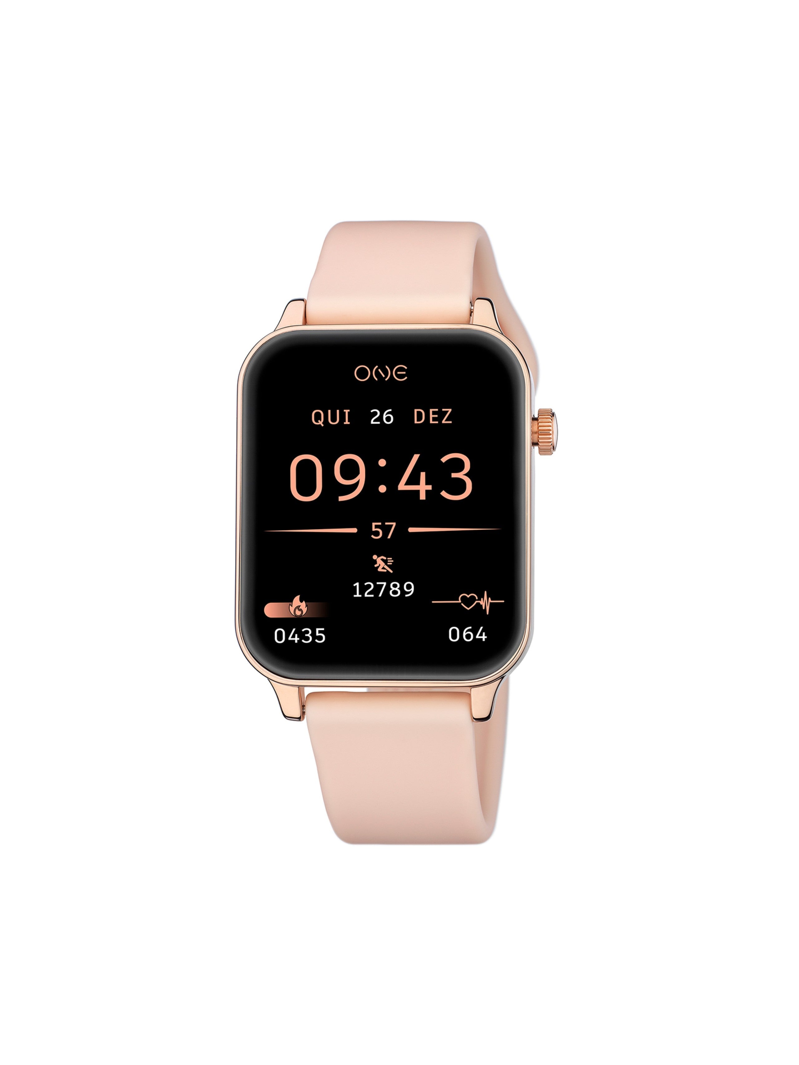 Smartwatch One Frame Rosegold Silicone