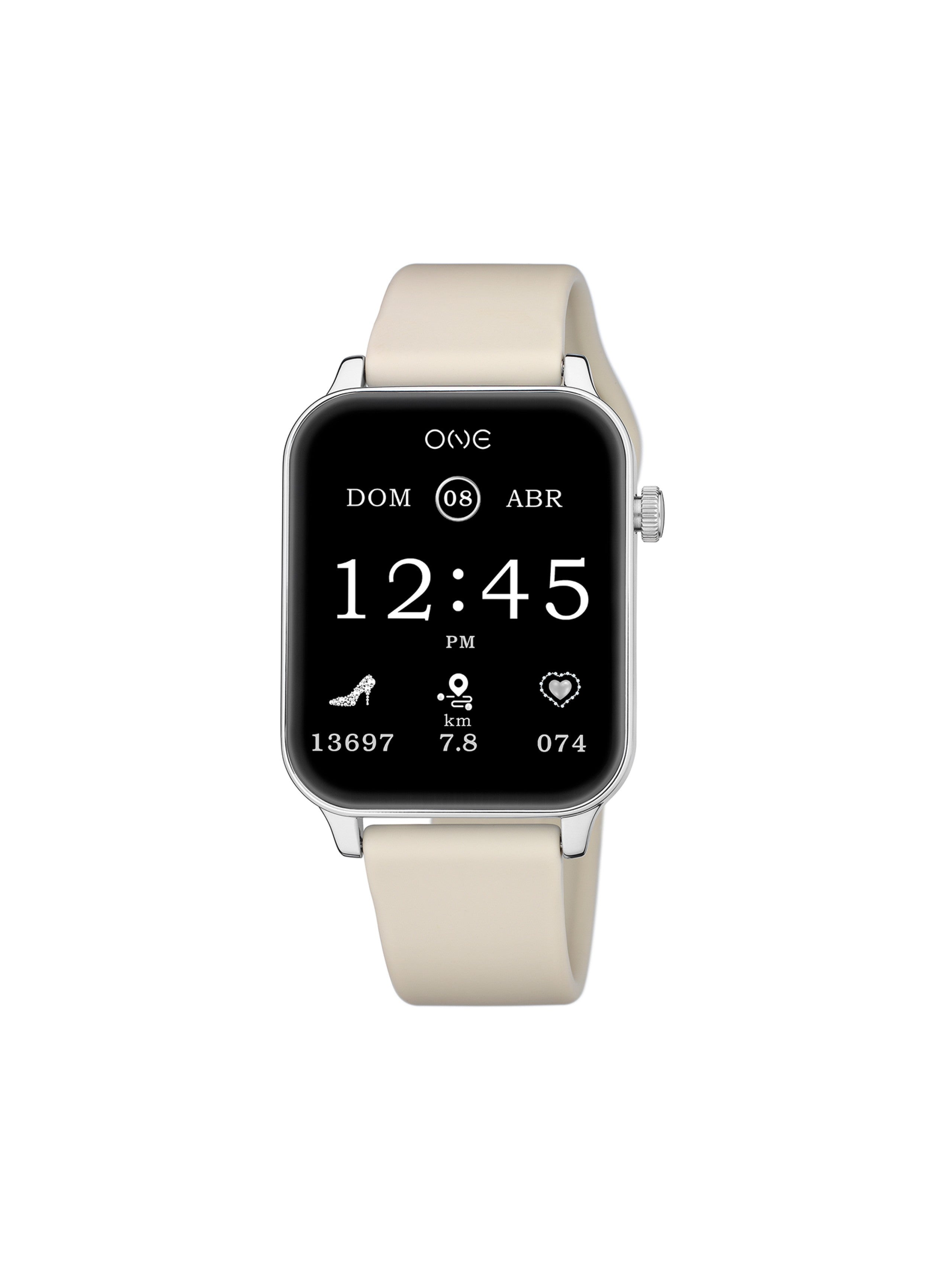 Smartwatch One Frame Beige Silicone