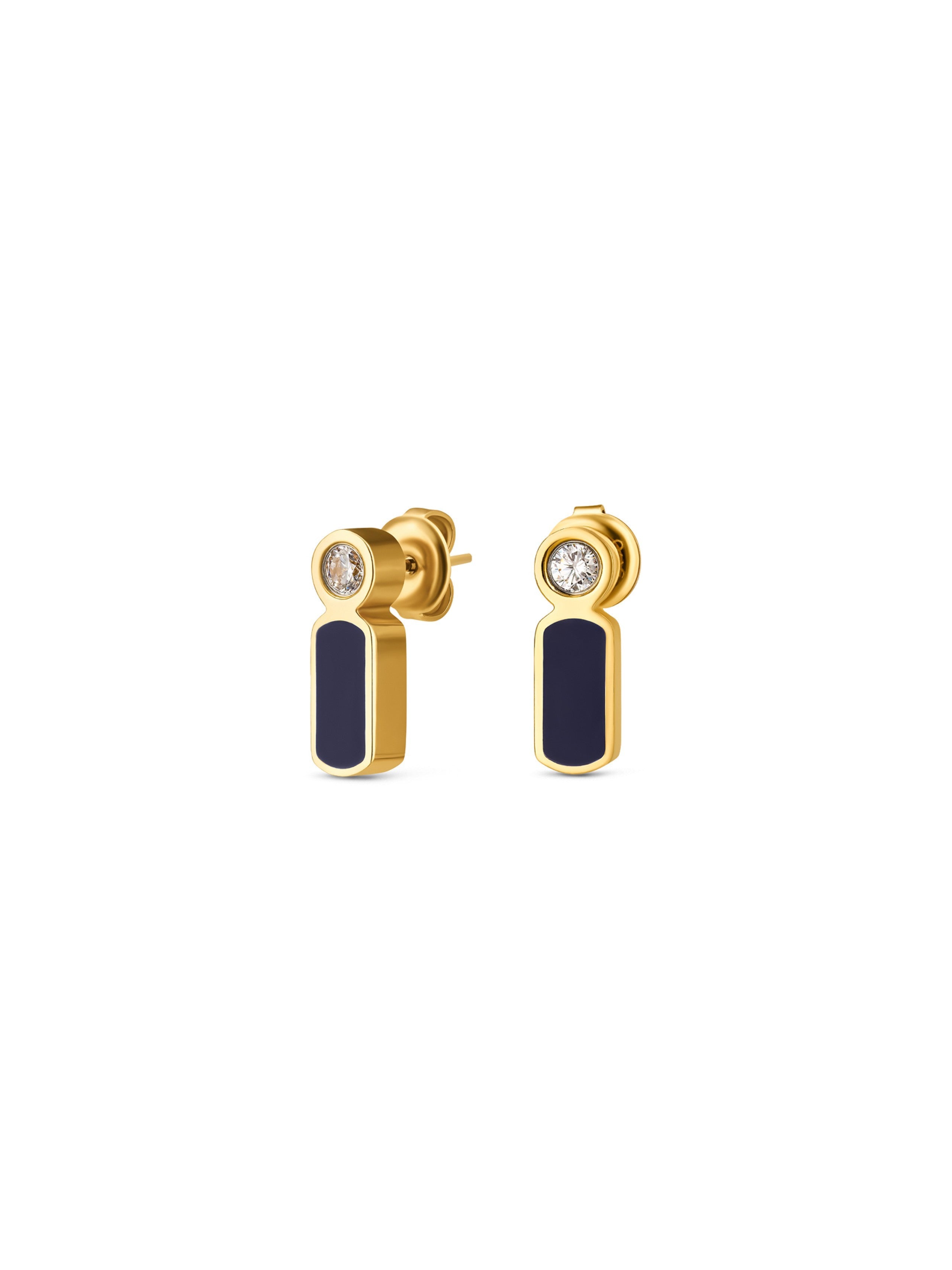 Brincos One Senhora Mood Navy Gold