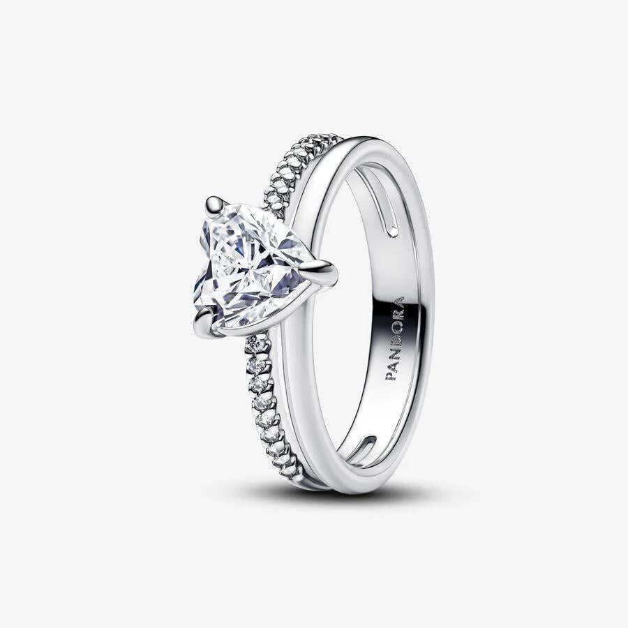 Anel Pandora Heart Sterling Silver ring - Ana Joalheiros