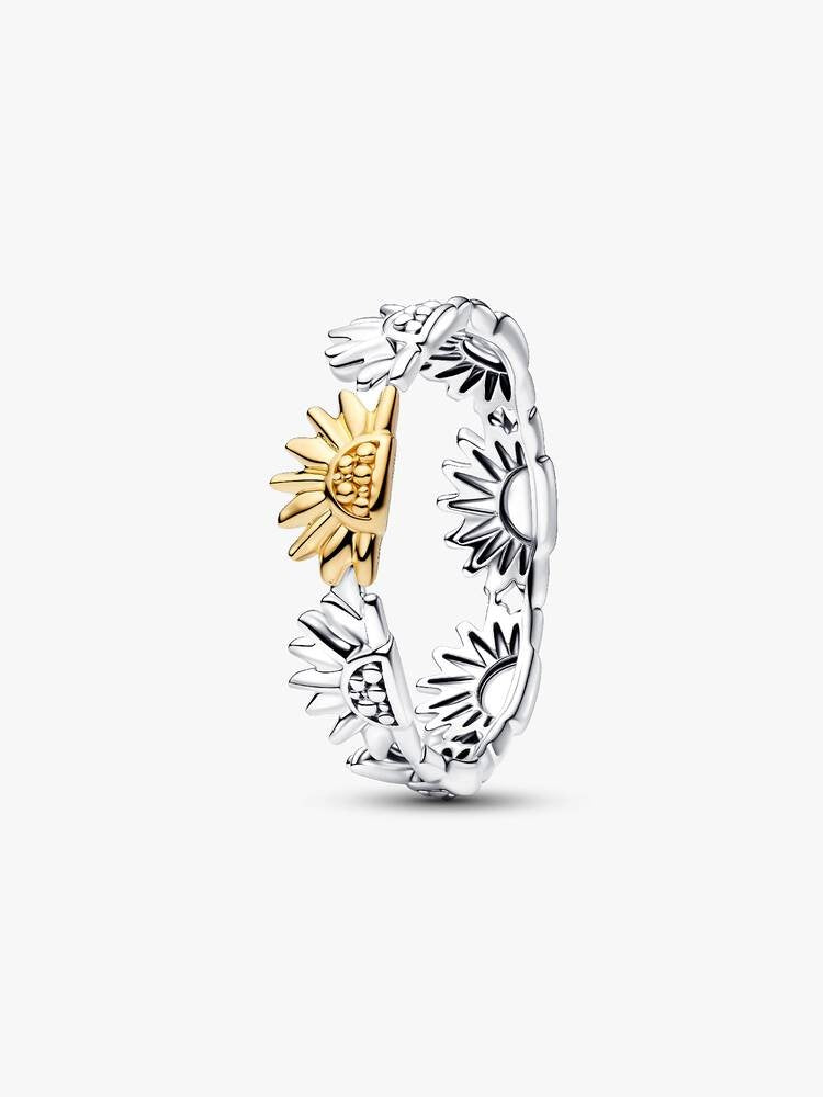 Anel Pandora Sunflower Bicolor