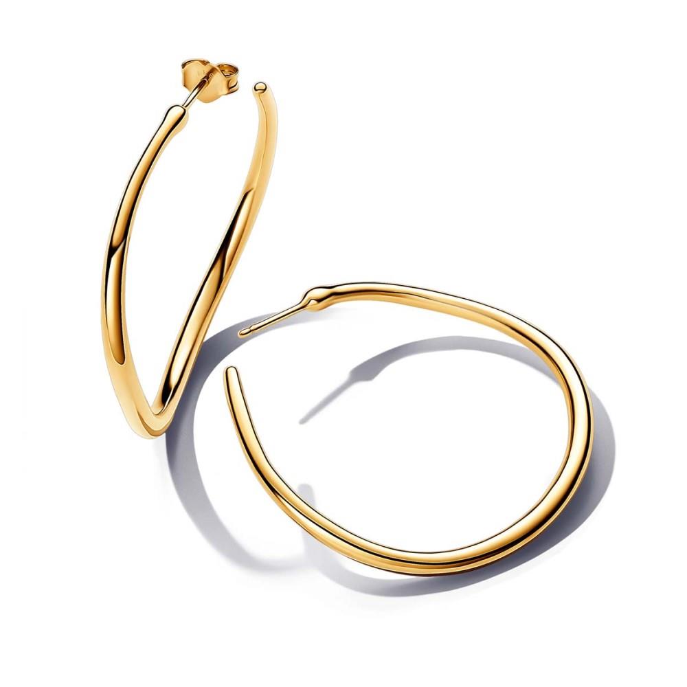 Brincos Pandora Gold Plated - Ana Joalheiros