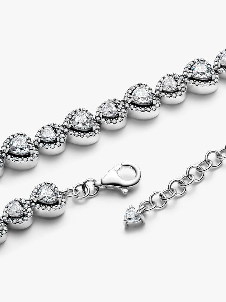 Pulseira Pandora Corações Auréola