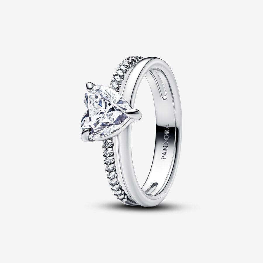 Anel Pandora Heart Sterling Silver ring - Ana Joalheiros