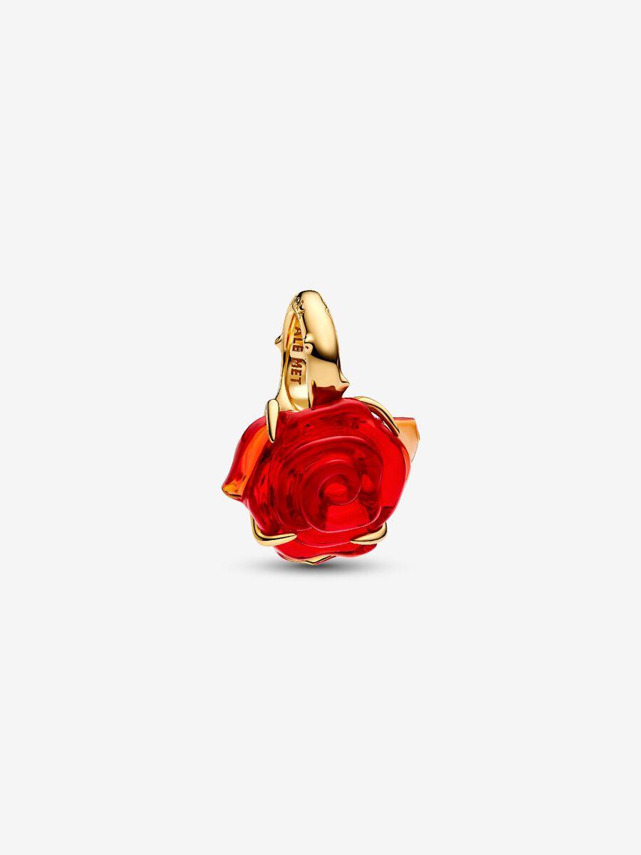 Pendente Pandora Conta Pendente Rosa Encantada Bela e o Monstro Disney