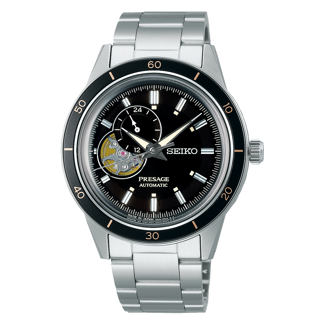 Relógio Seiko Presage Style 60`s Skeleton Black
