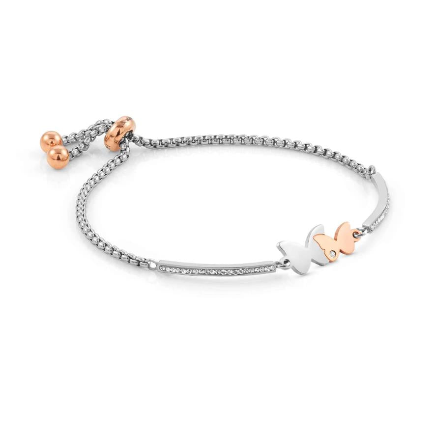 Pulseira Nomination Milleluci Borboletas Duplas - Ana Joalheiros