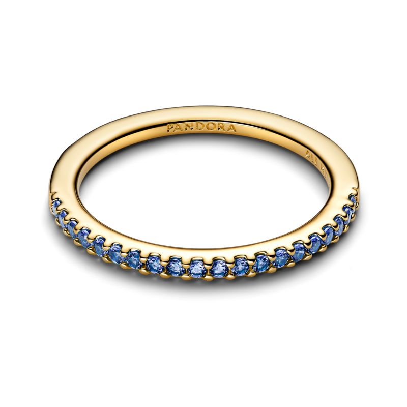 Anel Pandora Skylight Cristal Azul