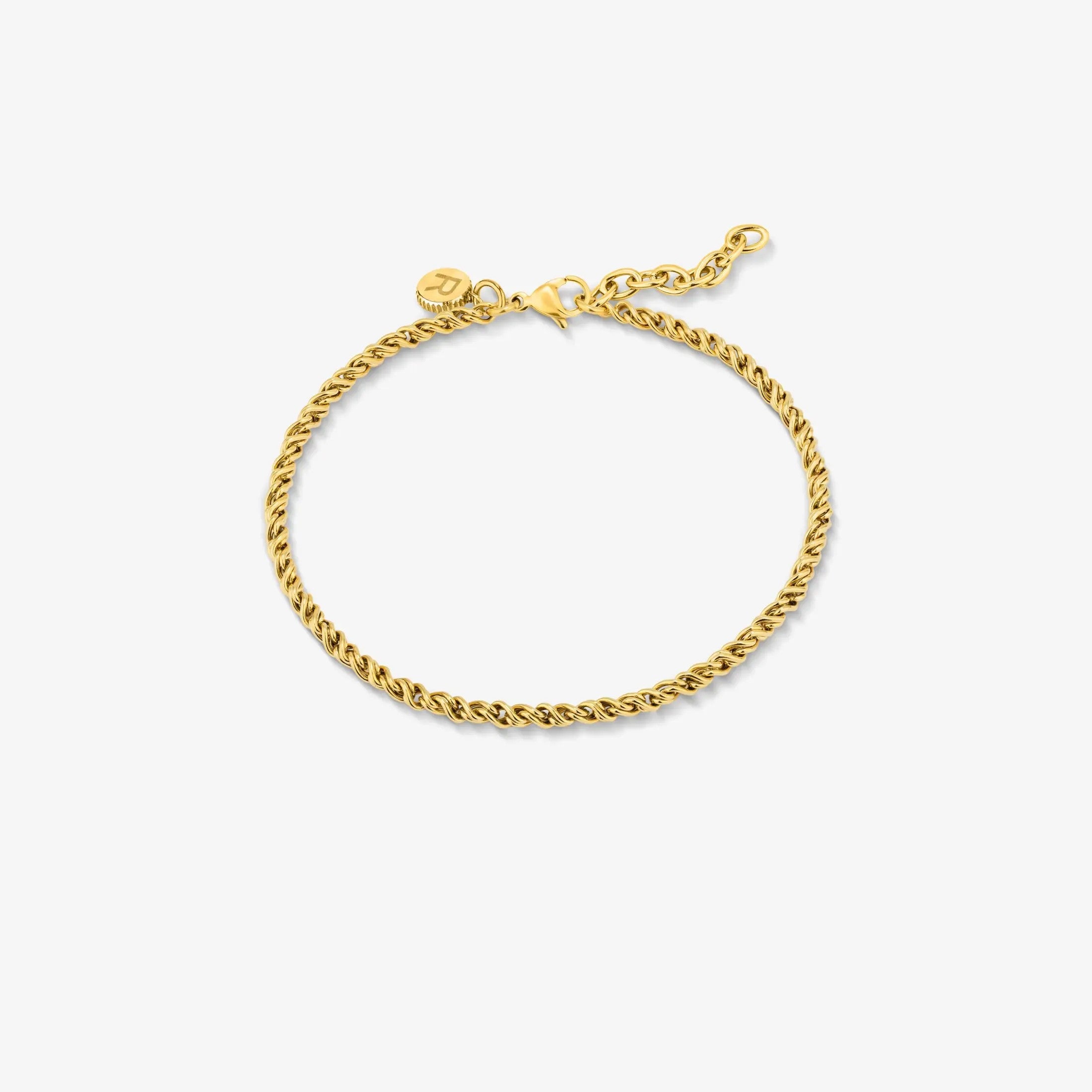 Pulseira Homem Riviera Fina Dourado