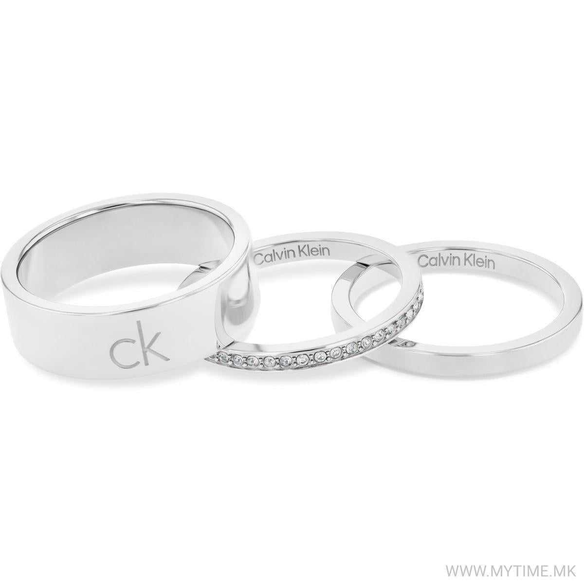 anel Calvin klein Trio