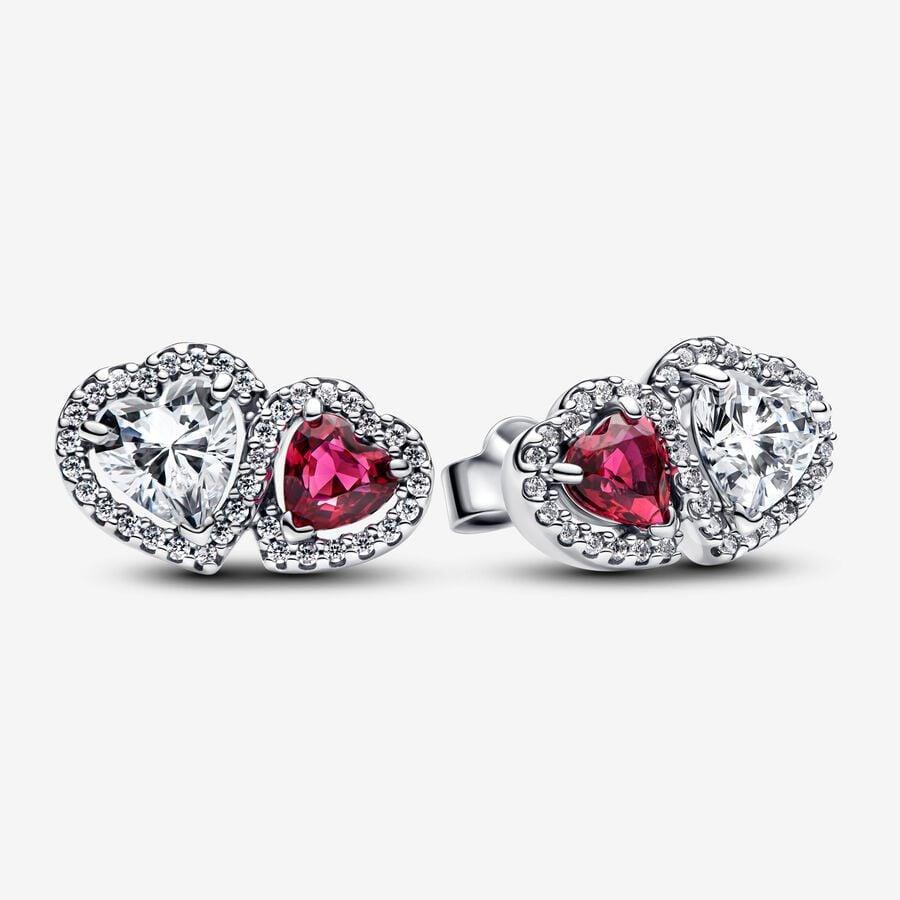 Brincos Pandora Hearts sterling Silver Stud - Ana Joalheiros