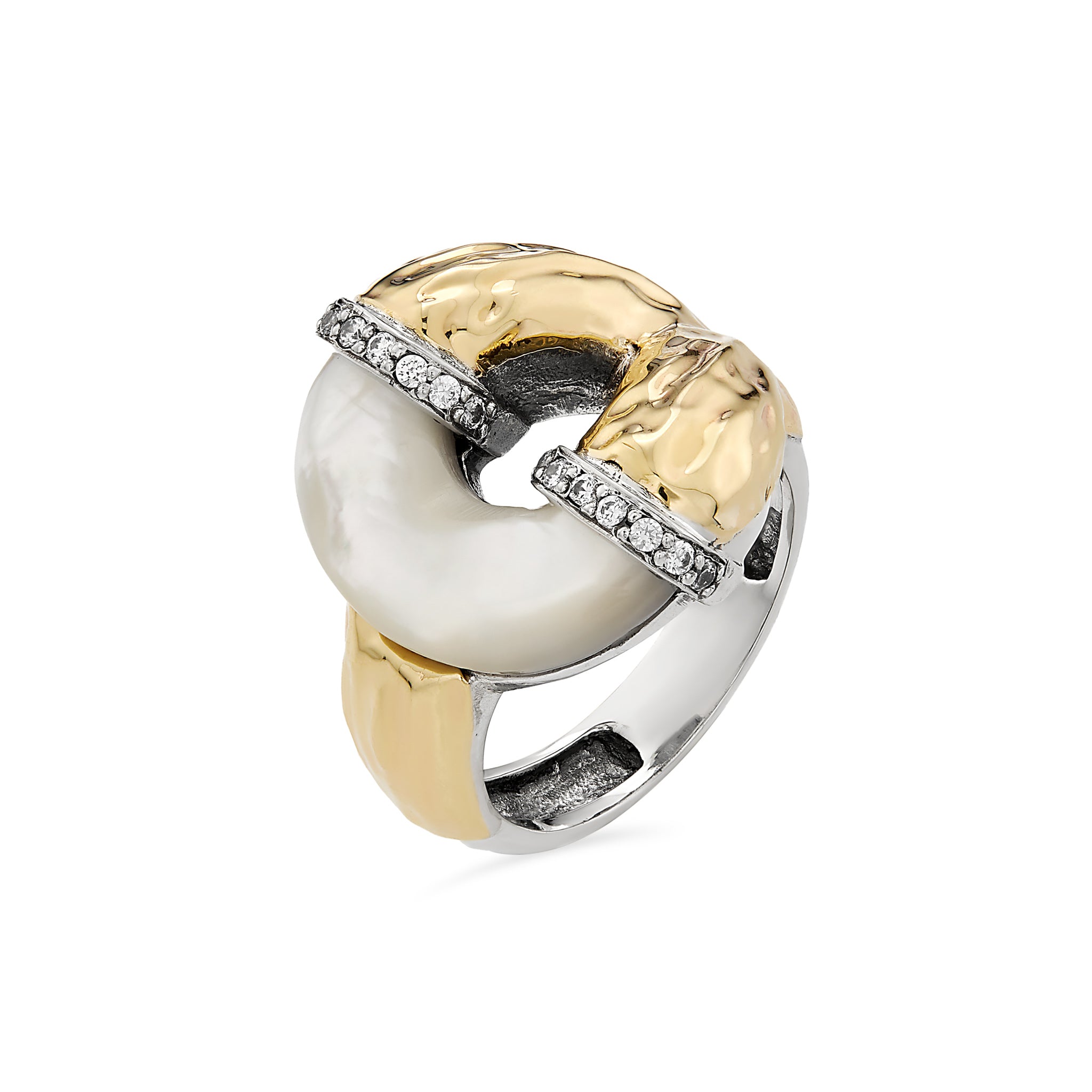 Anel Gumus Marfina Meio Circulo