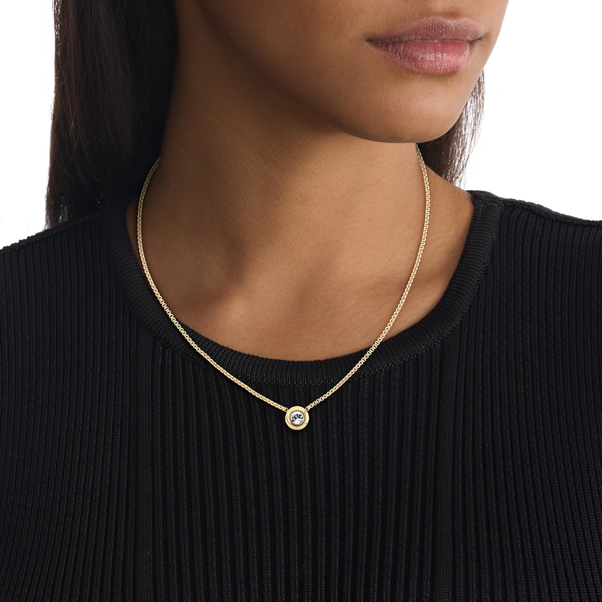 colar calvin klein TWISTED BEZEL