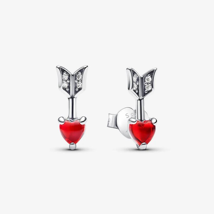 Brincos Pandora Arrow HEart - Ana Joalheiros
