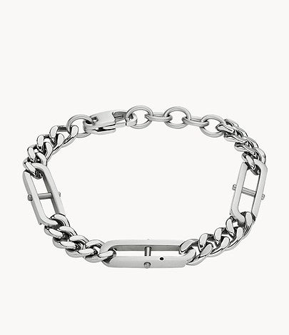 Pulseira Fossil Heritage D-Link Stainless - Ana Joalheiros