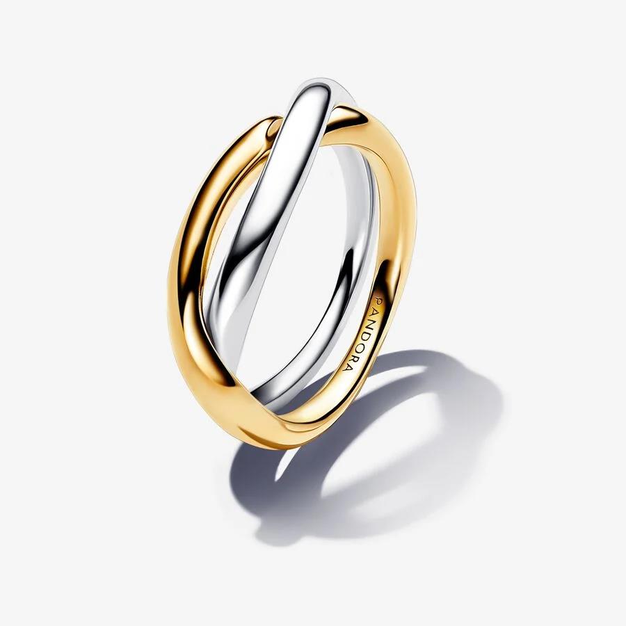 Anel Pandora Sterlign 14K - Ana Joalheiros
