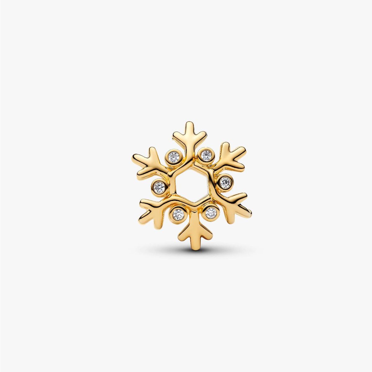 Conta Pandora Floco de Neve Dourado