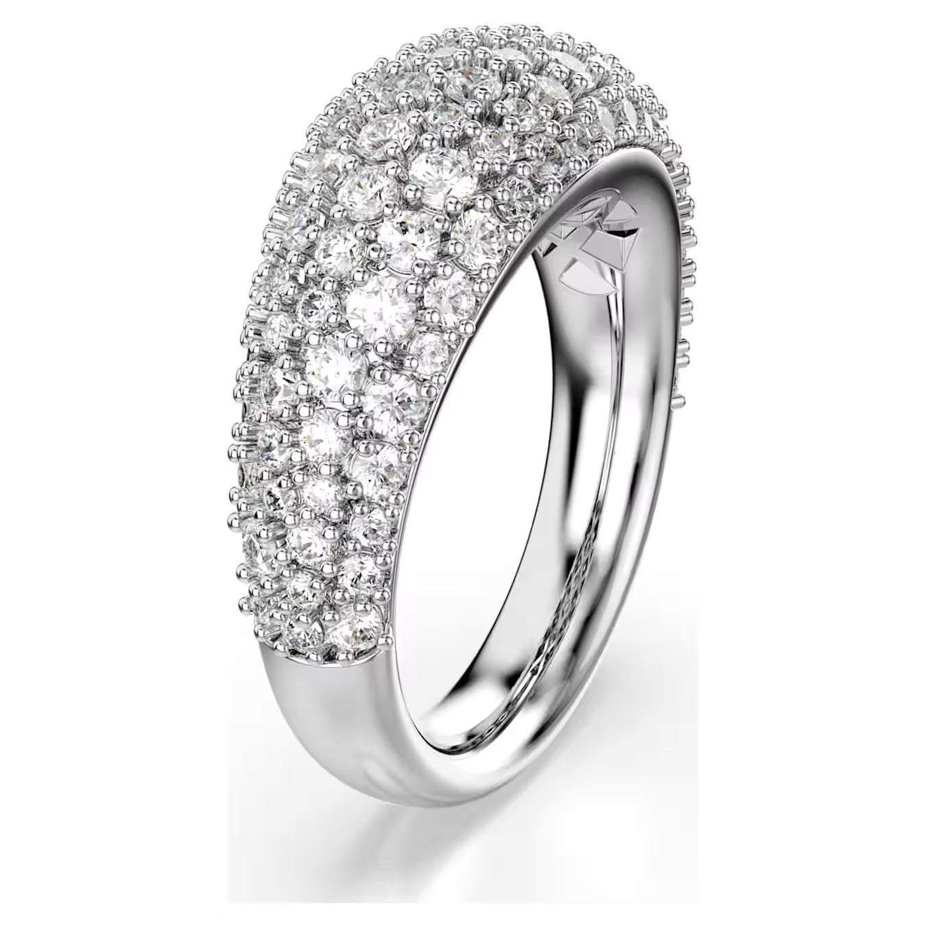 Anel Swarovski Sublima ring White, Rhodium - Ana Joalheiros