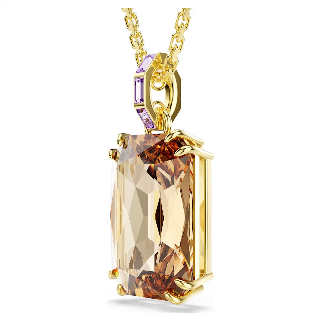 Colar Swarovski Millenia Octagon Cut Caramel - Ana Joalheiros
