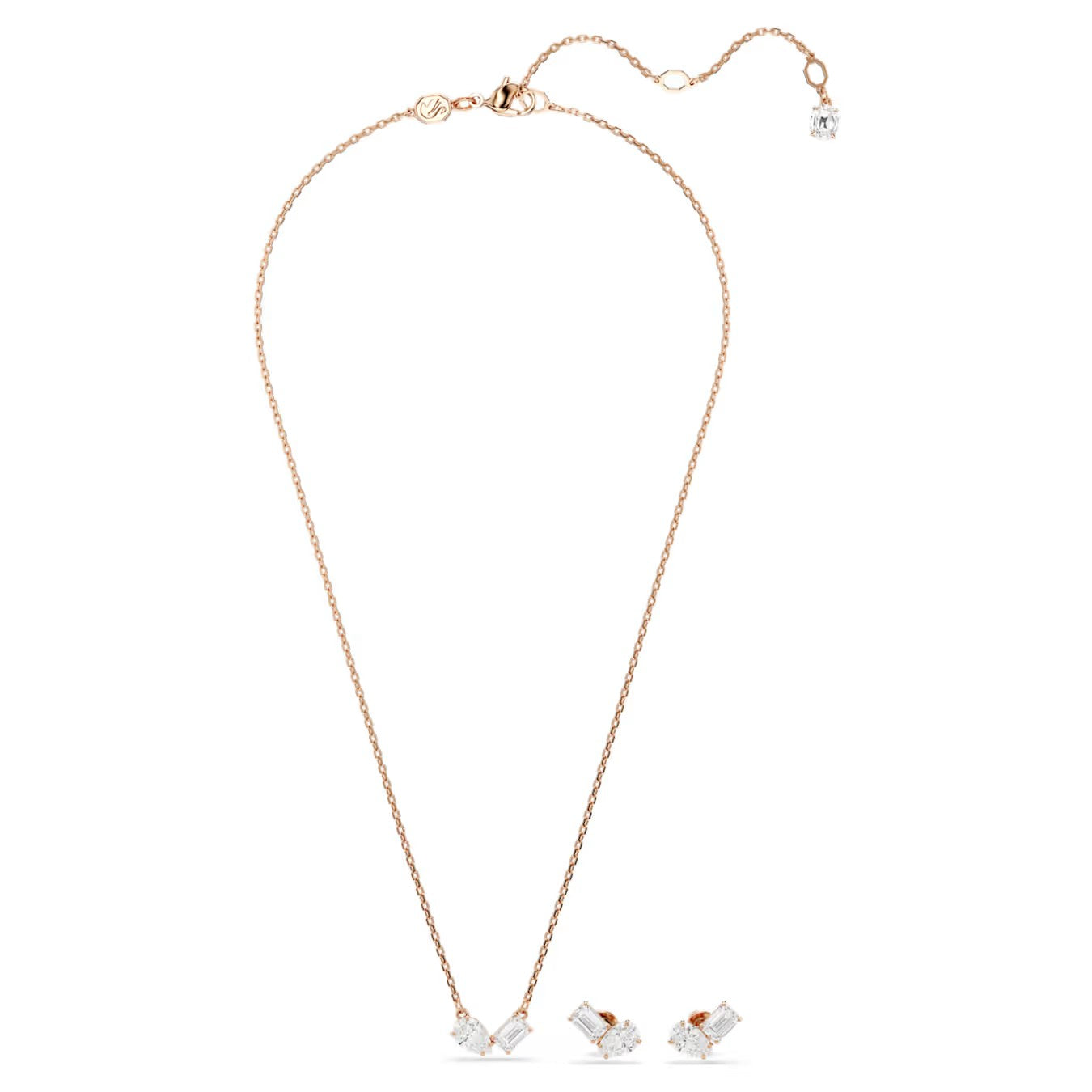 Conjunto Swarovski  Lapidação pera, Lapidação octogonal, Bran - Ana Joalheiros