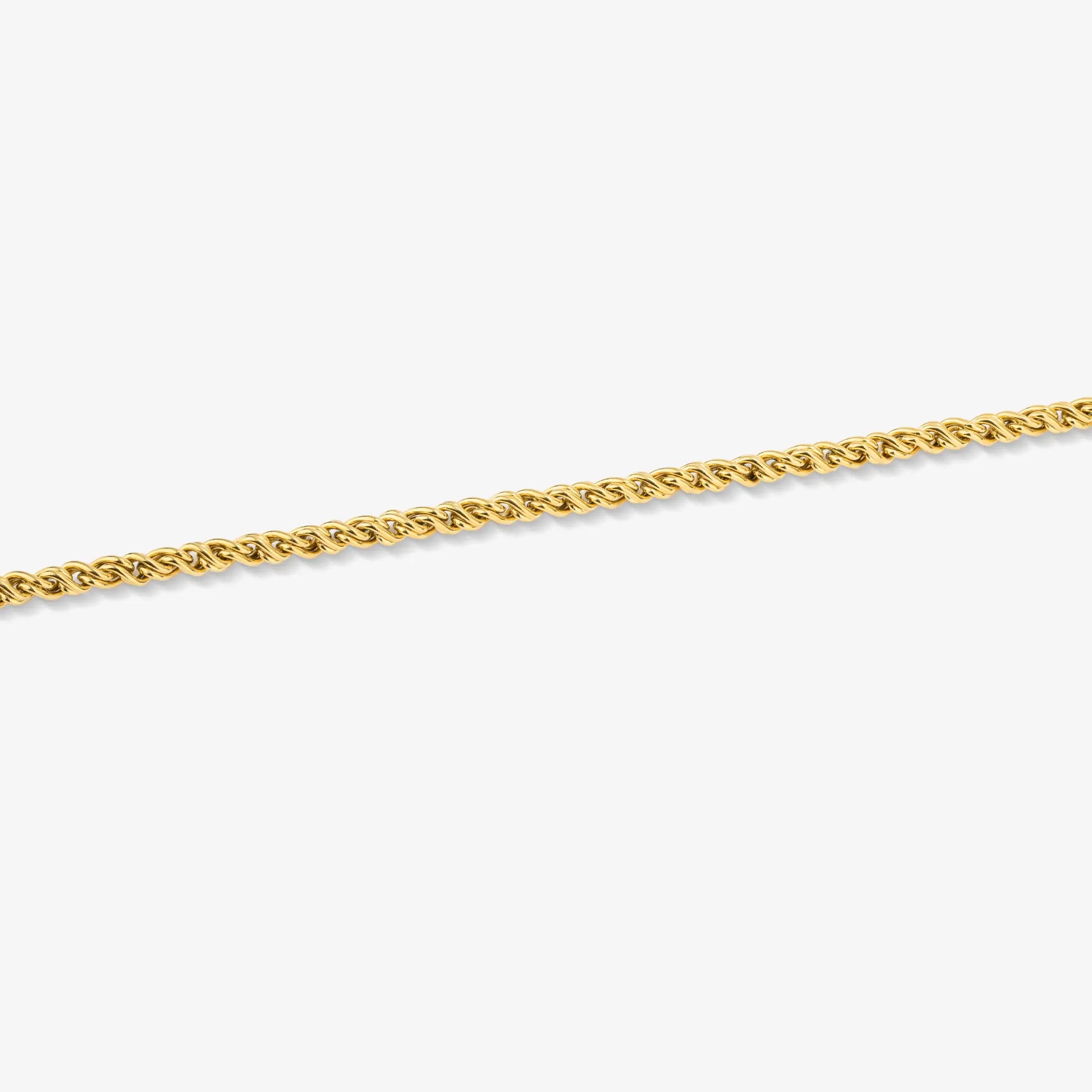 Pulseira Homem Riviera Fina Dourado