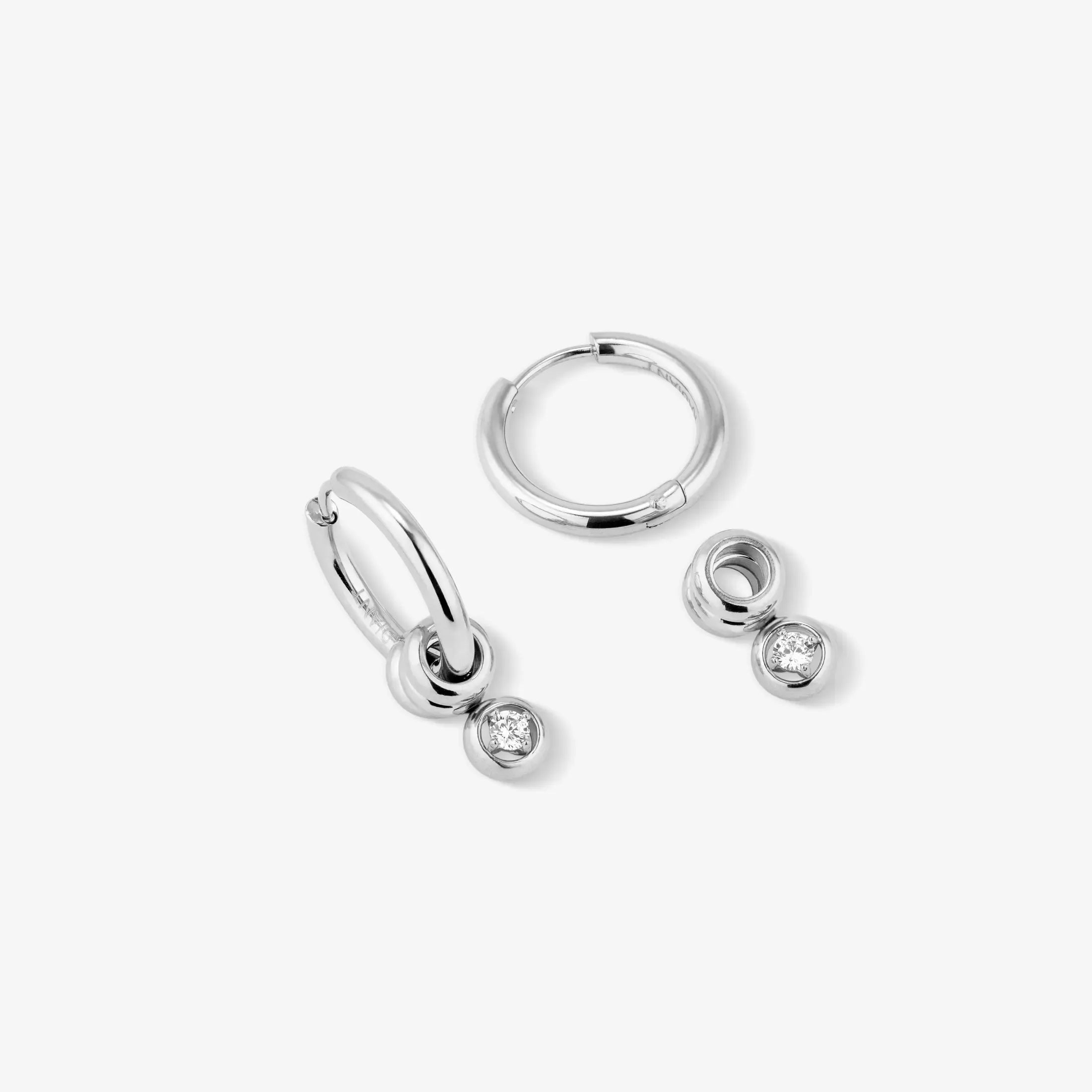 Brincos Radiant by jewels Frost Triplo Prateados