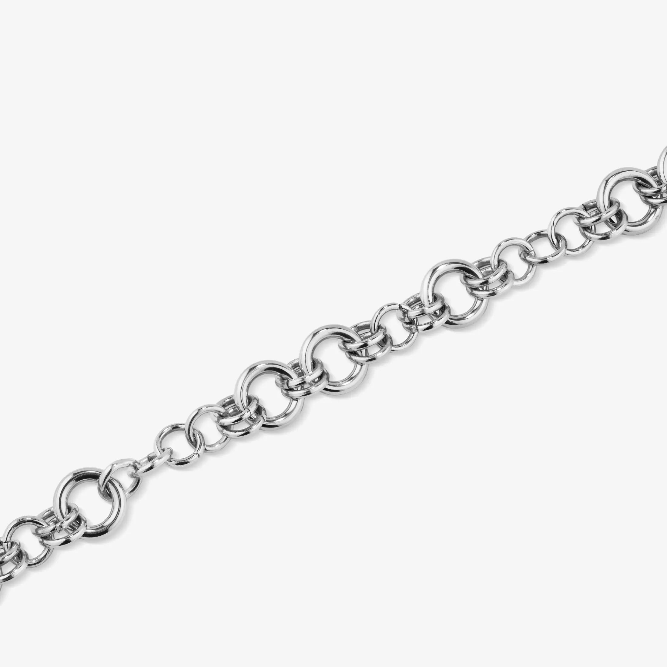 Pulseira Radiant By jewels Mulher Knots Elos Prateada