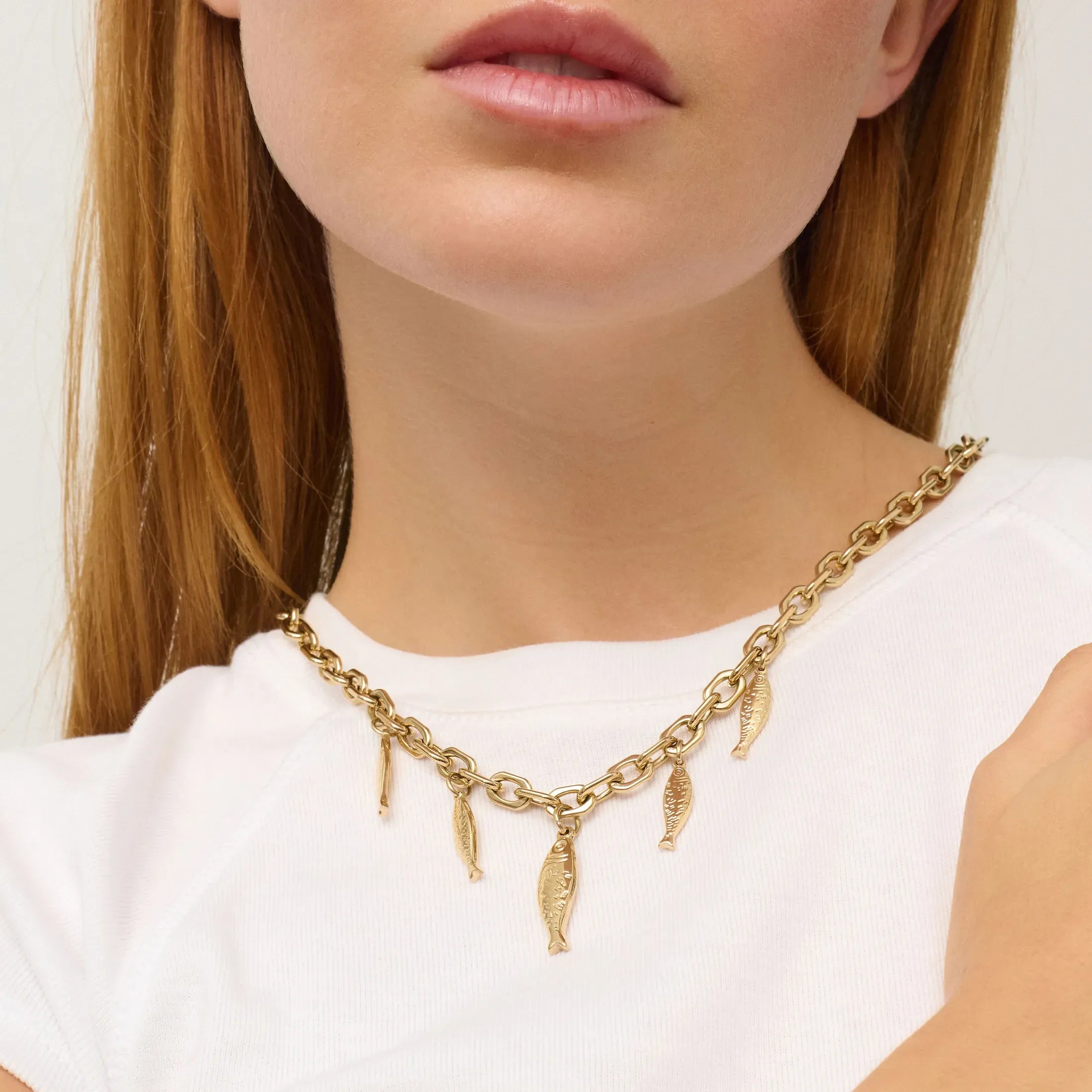 Colar Radiant By Jewels de Mulher Sea Fish Dourado