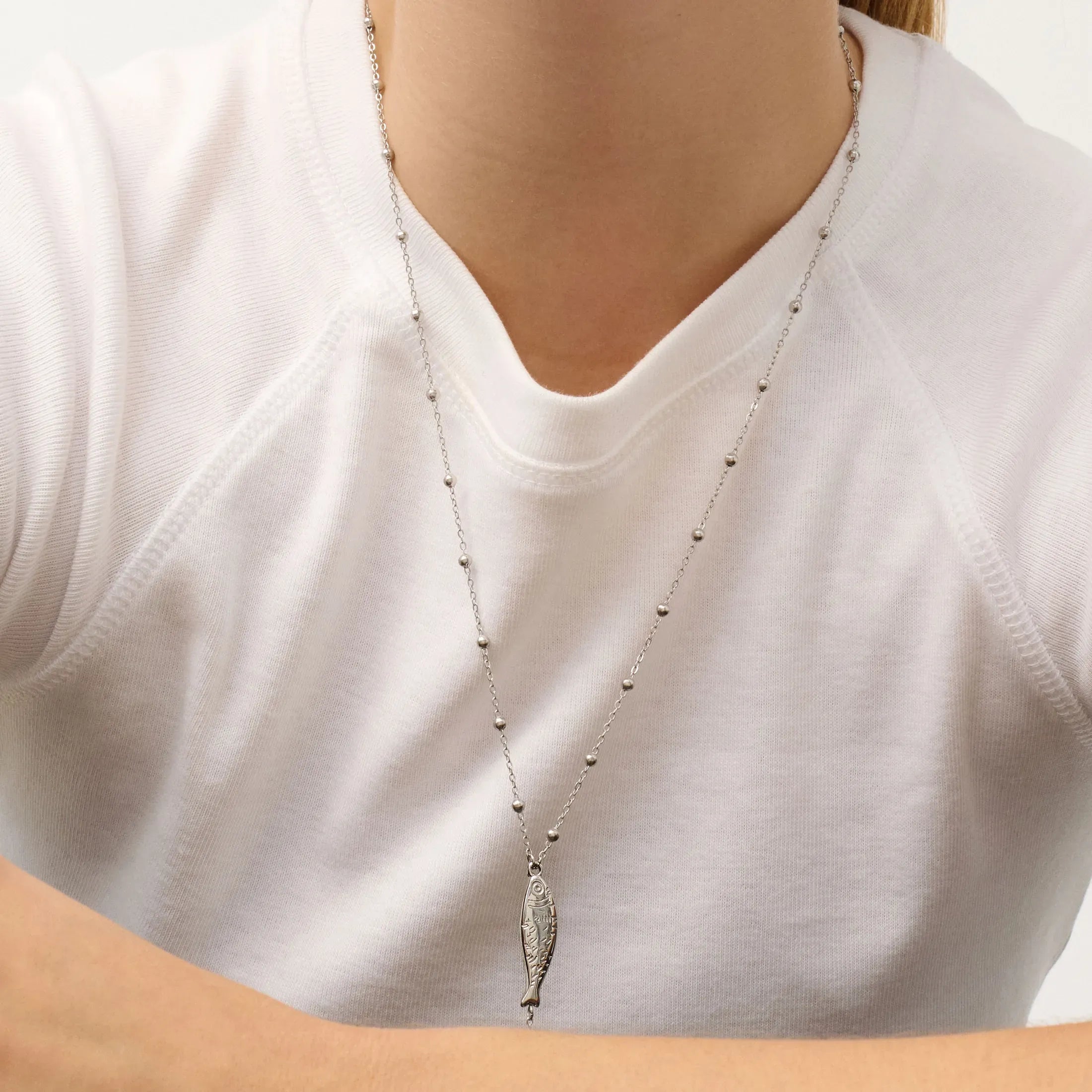 Colar Radiant By jewels  Mulher Sea Vertical Prateado