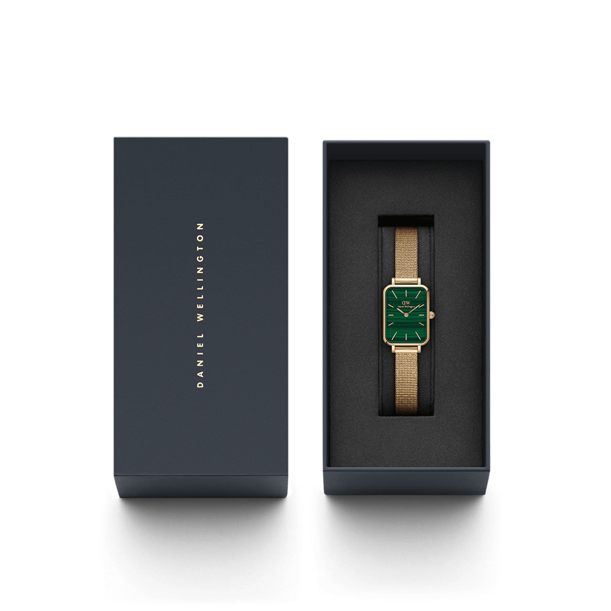 Relógio Daniel Wellington Quadro Pressed Evergold G Green - Ana Joalheiros