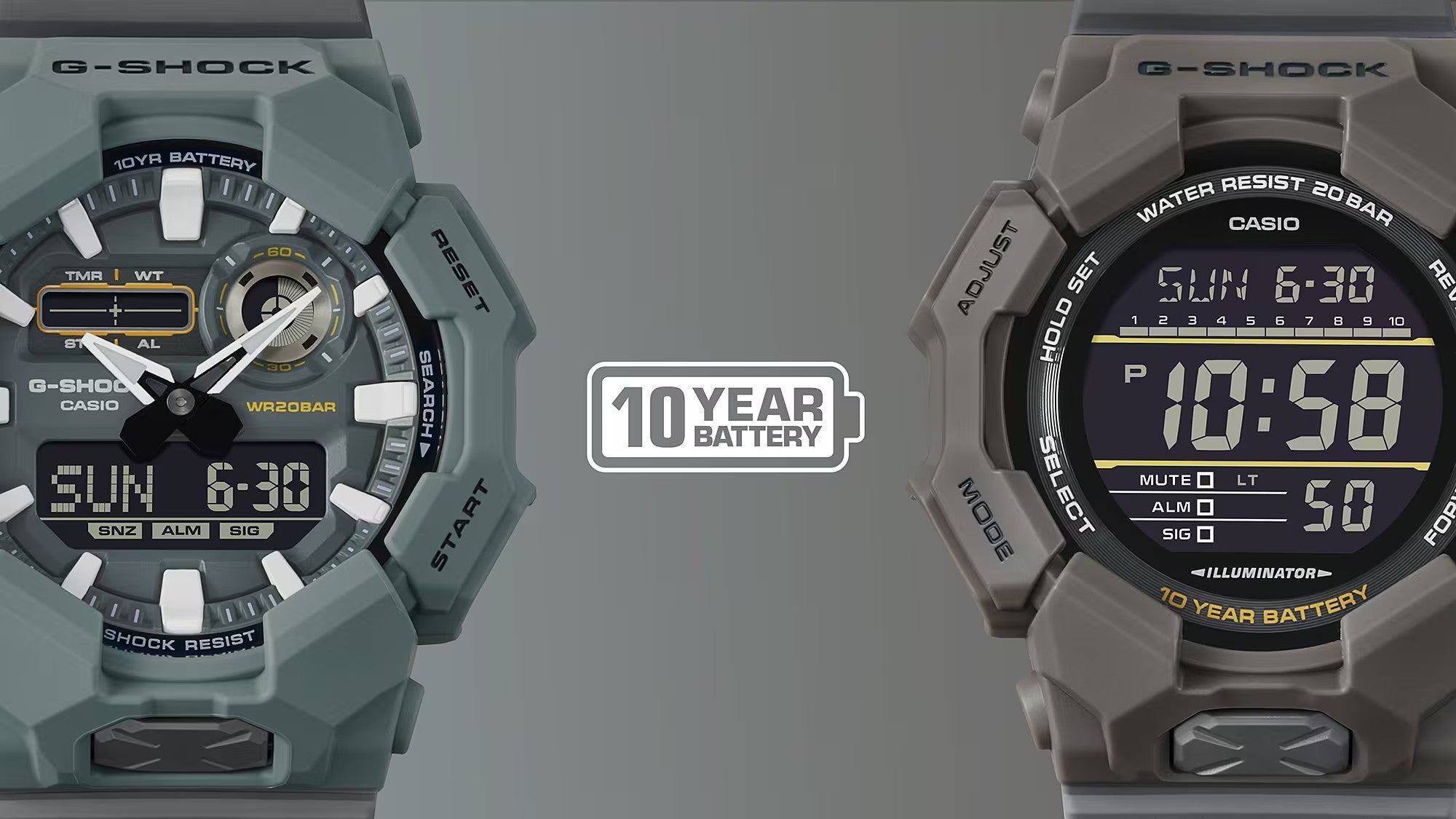 Relógio Casio G-Shock Série GA-010