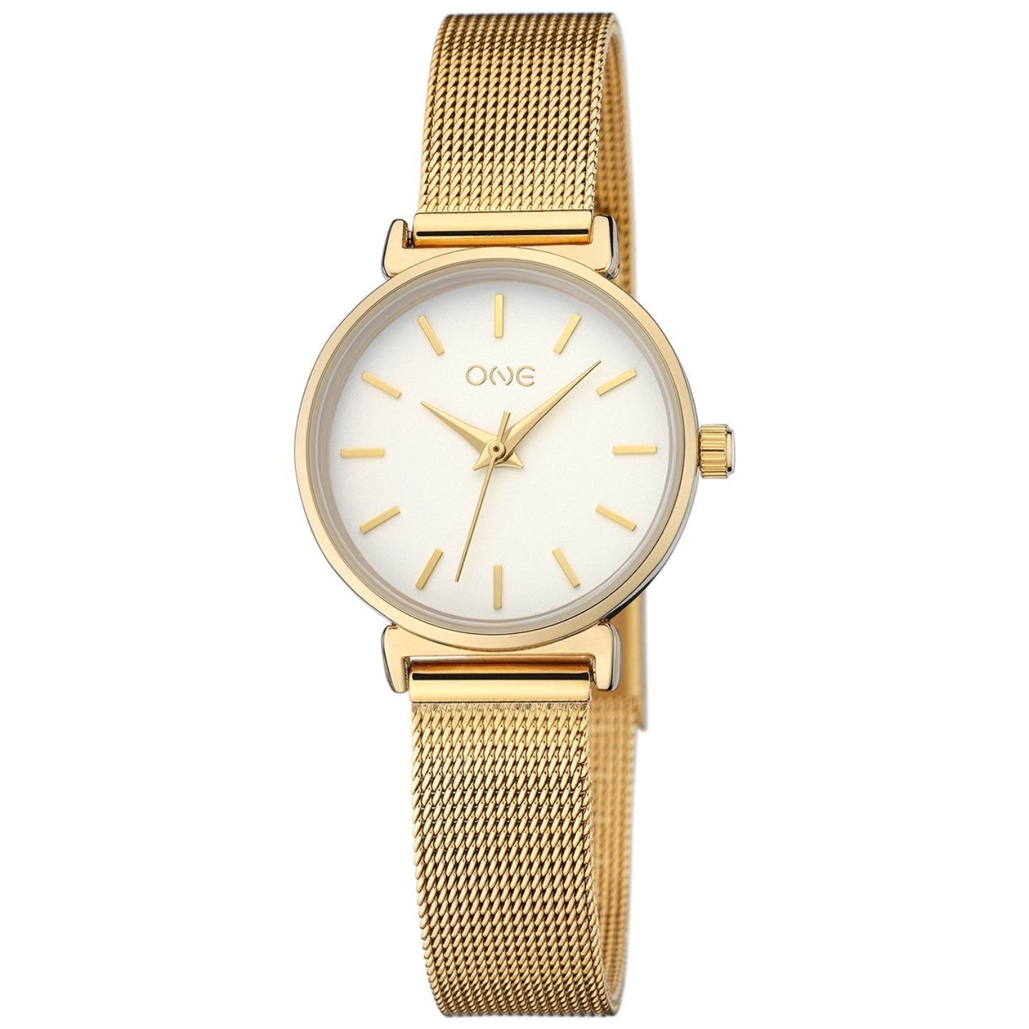 Relogio One Senhora Daily Round Gold