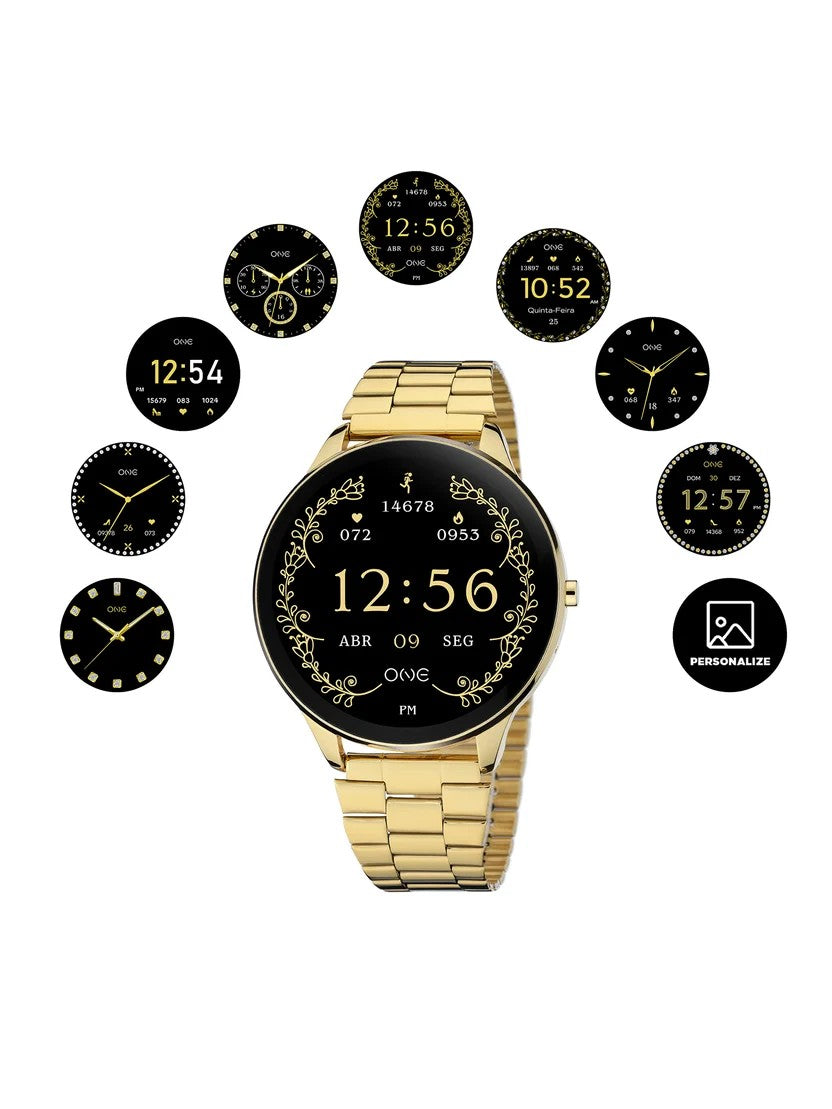 Smartwatch One Slim Fine Gold Links