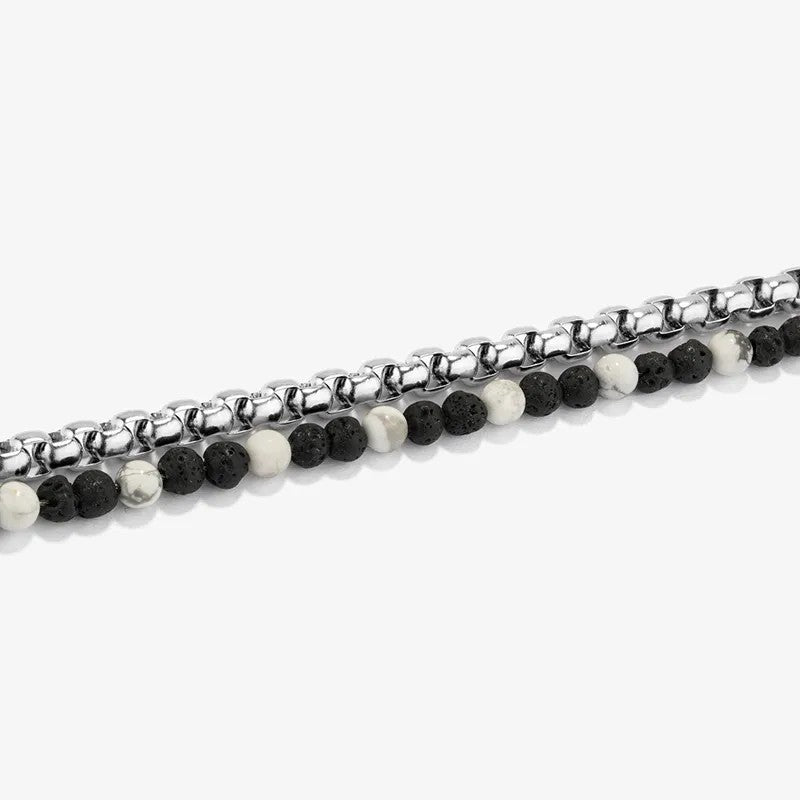 Pulseira Radiant by jewels Homem Bali Beads Prata