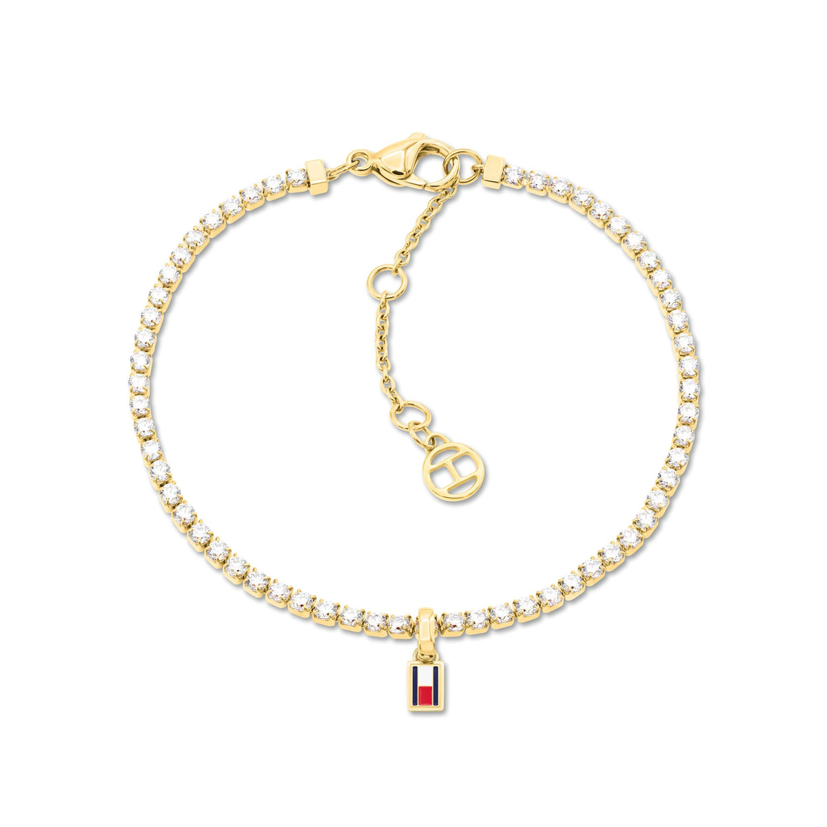 Pulseira Tommy Hilfiger Tennis Dourada