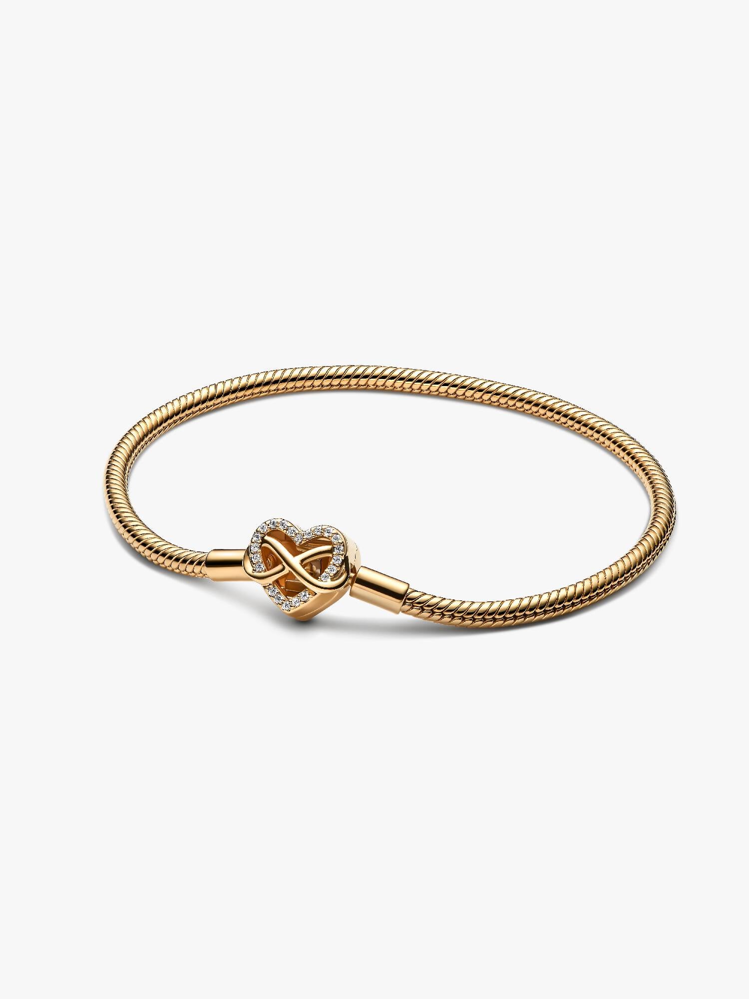 Pulseira Pandora Coração Infinito Brilhante