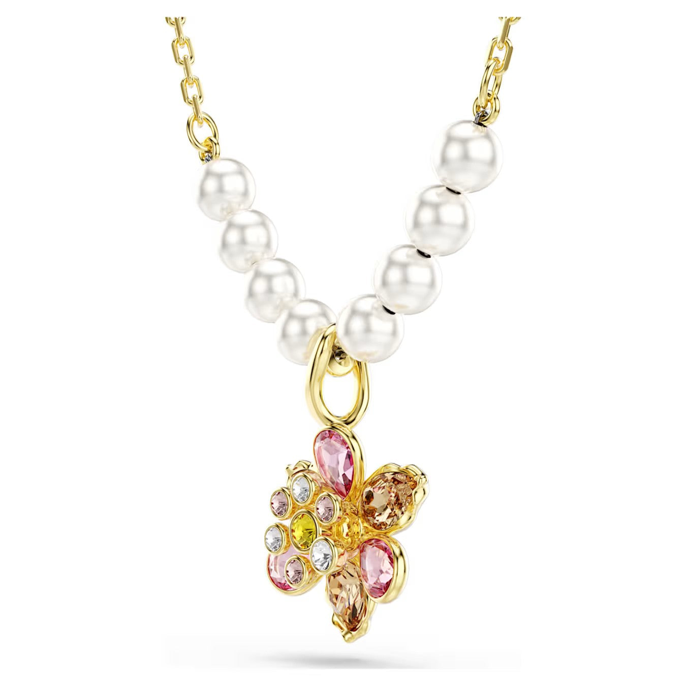 Colar Swarovski Idyllia Crystal Pearl Flower - Ana Joalheiros