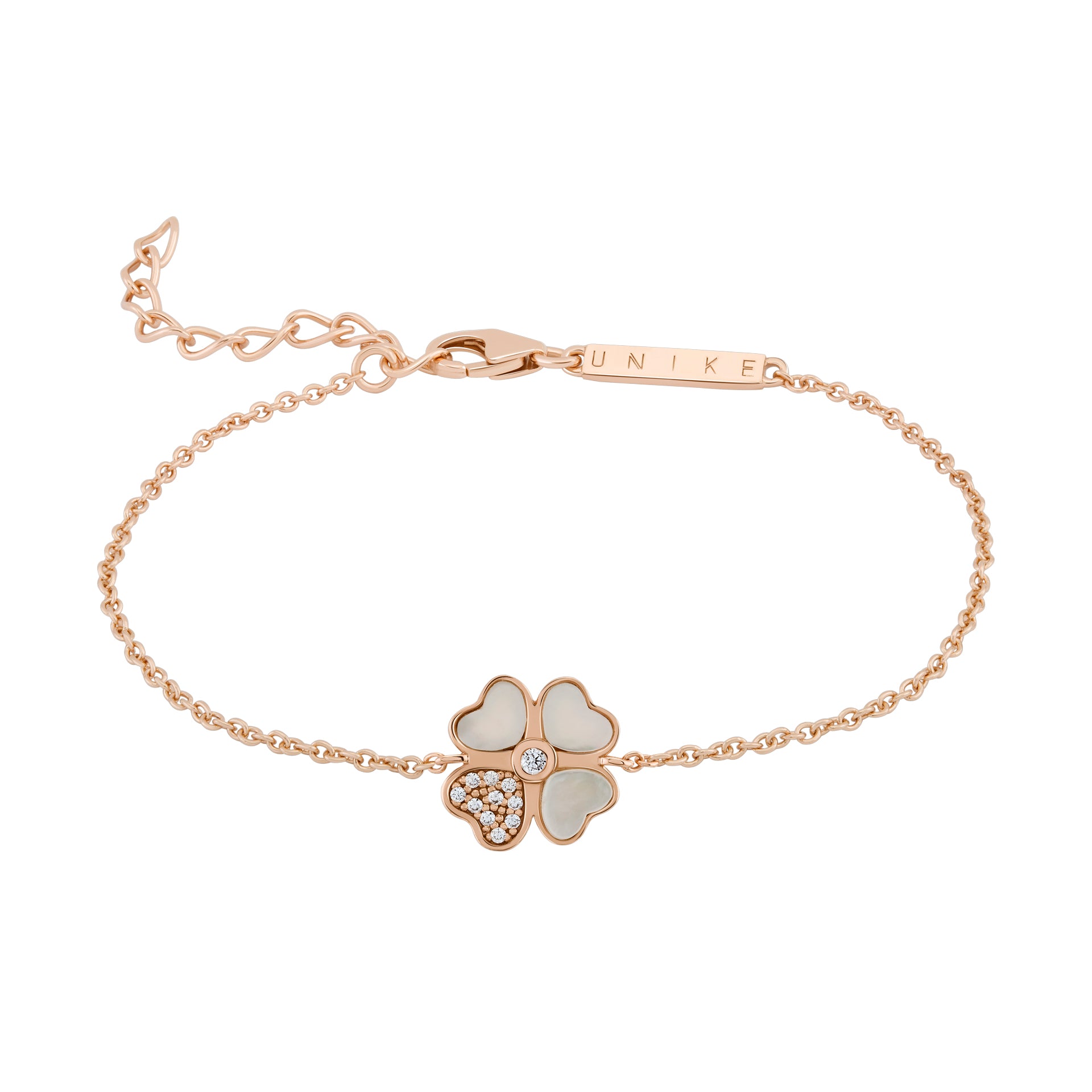 PULSEIRA UNIKE LOVE IN ROSE MOP CLOVER - Ana Joalheiros