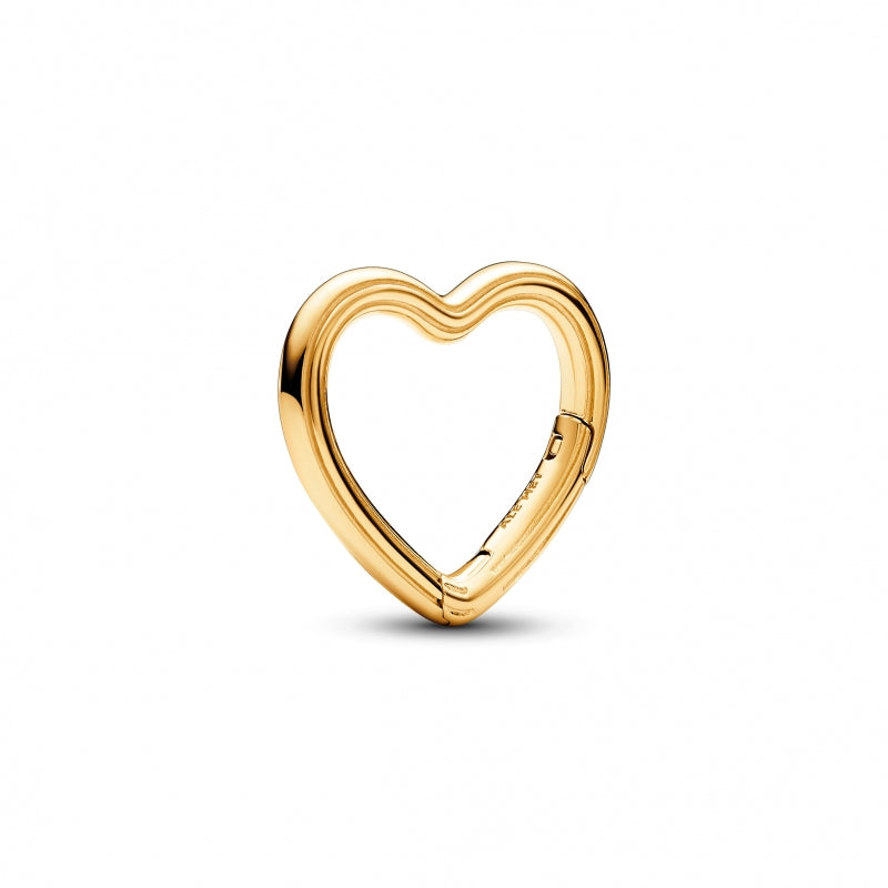 Elo Pandora Heart 14k gold-plated openable link - Ana Joalheiros