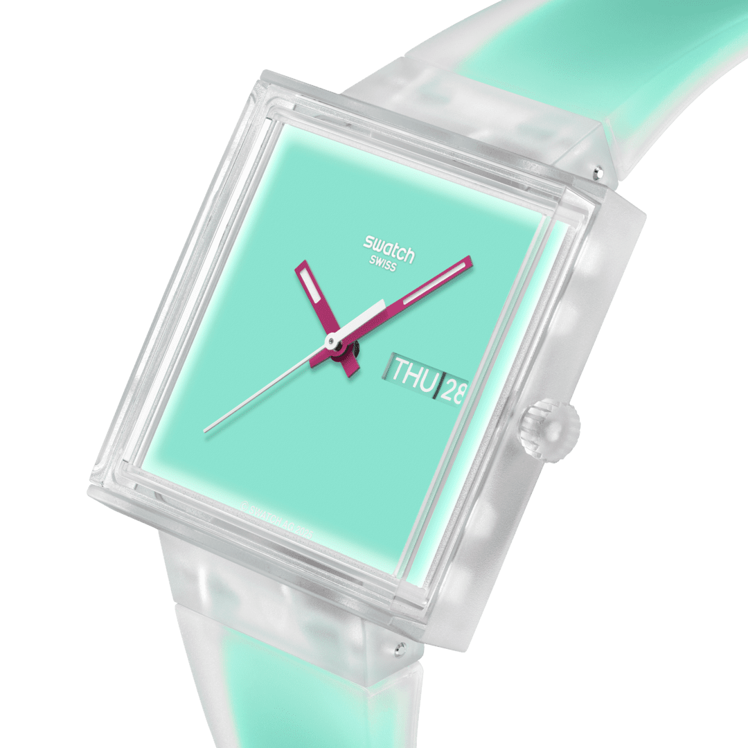 Relógio Swatch  WHAT IF...SEE THRU MINT