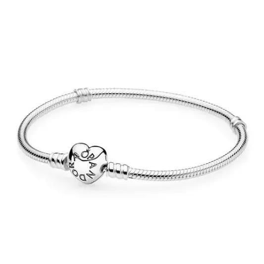 Pulseira Pandora Silver Heart - Ana Joalheiros