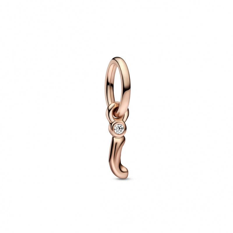 Berloque Prata e Ouro 14k PANDORA LETTER J - Ana Joalheiros