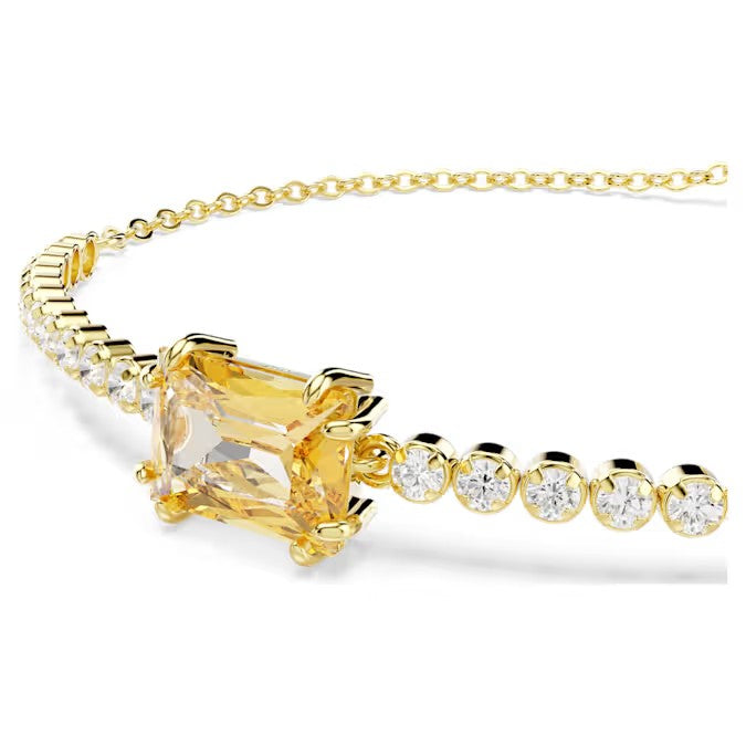 Bracelete Swarovski Tennis Matrix
Combinação de lapidações, Caramelo, Lacado a dourado