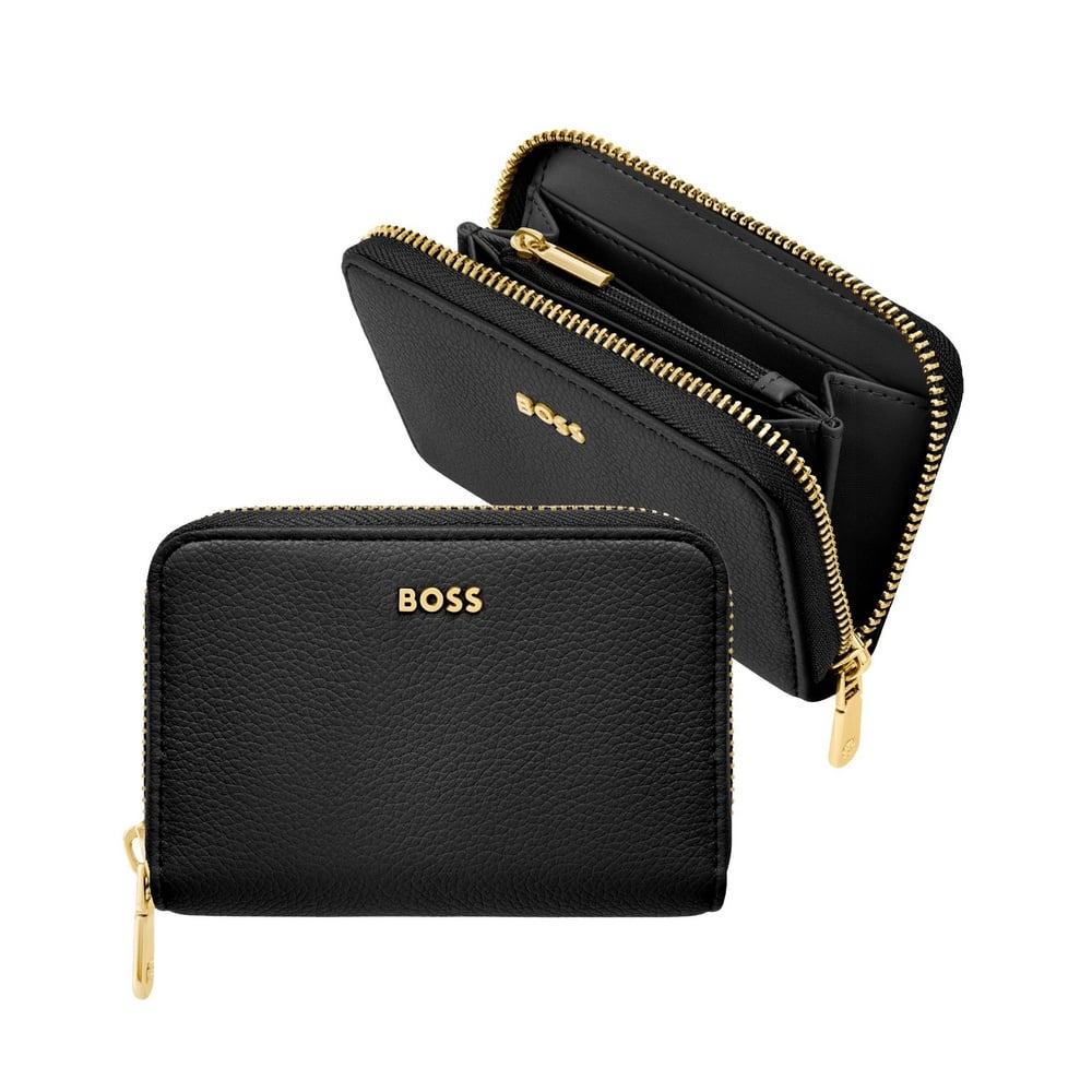 Carteira Hugo Boss 4 cartões Signature Lady Black