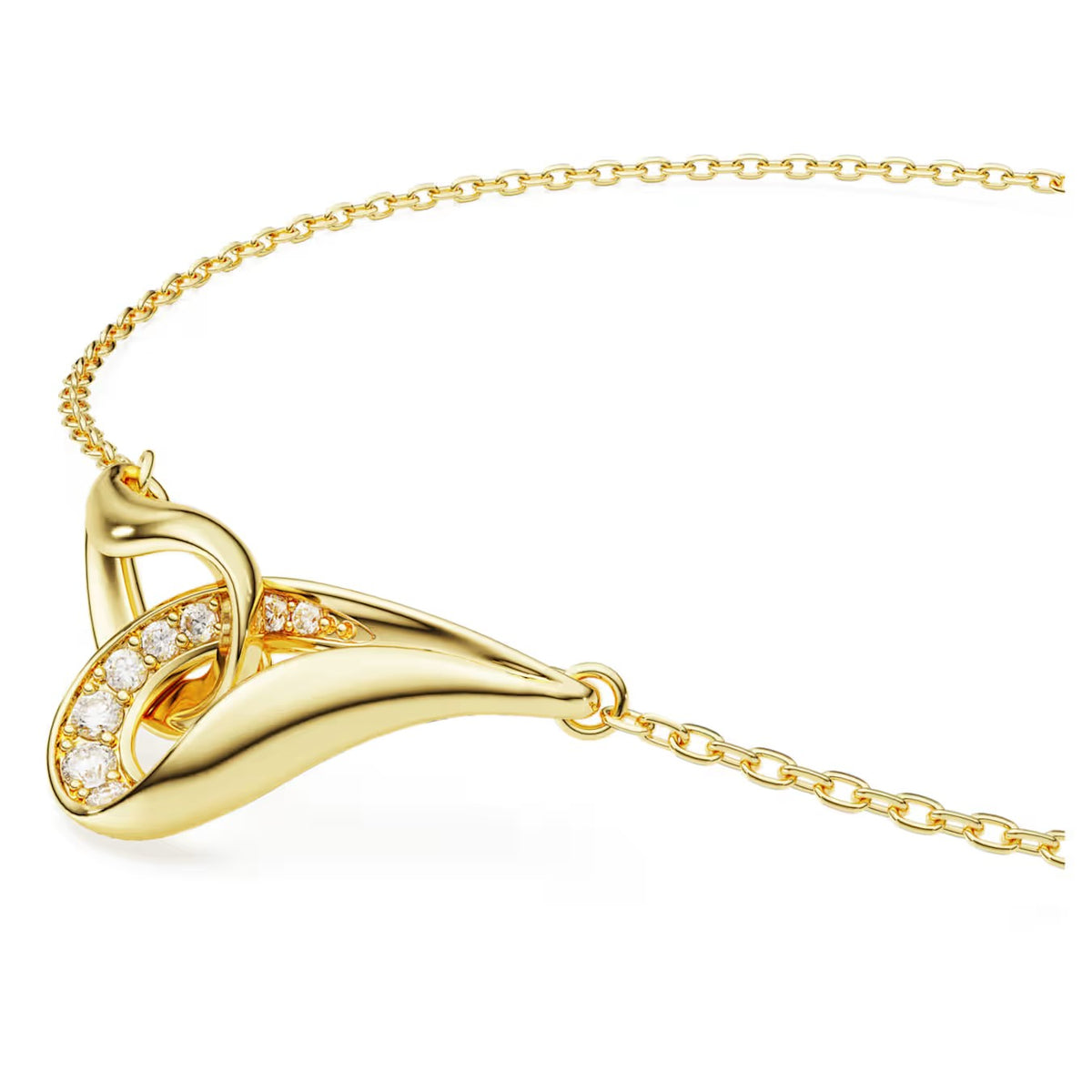 Pulseira Swarovski Classica Entrelaçada Dourada