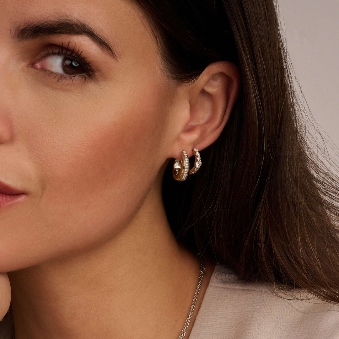 Argolas Tisento Layered  Hoops