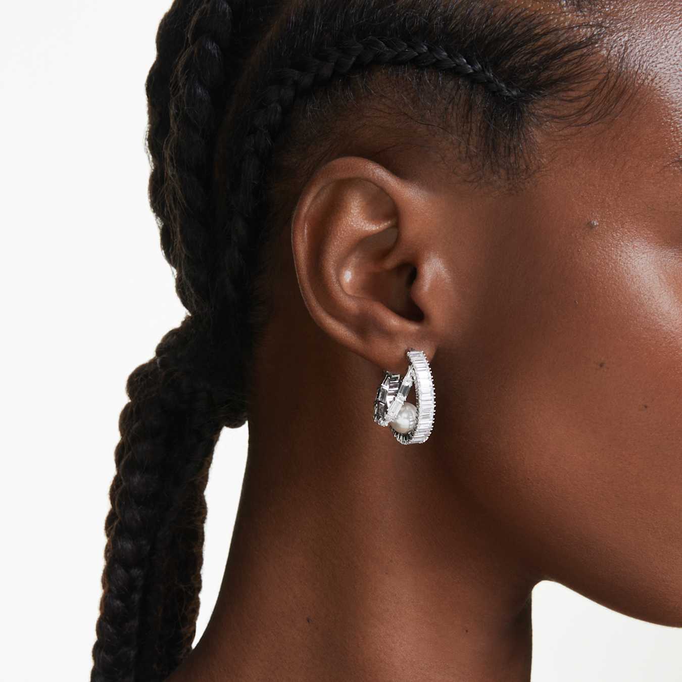 Brincos Swarovski Ariana grande Crystal Pearl - Ana Joalheiros