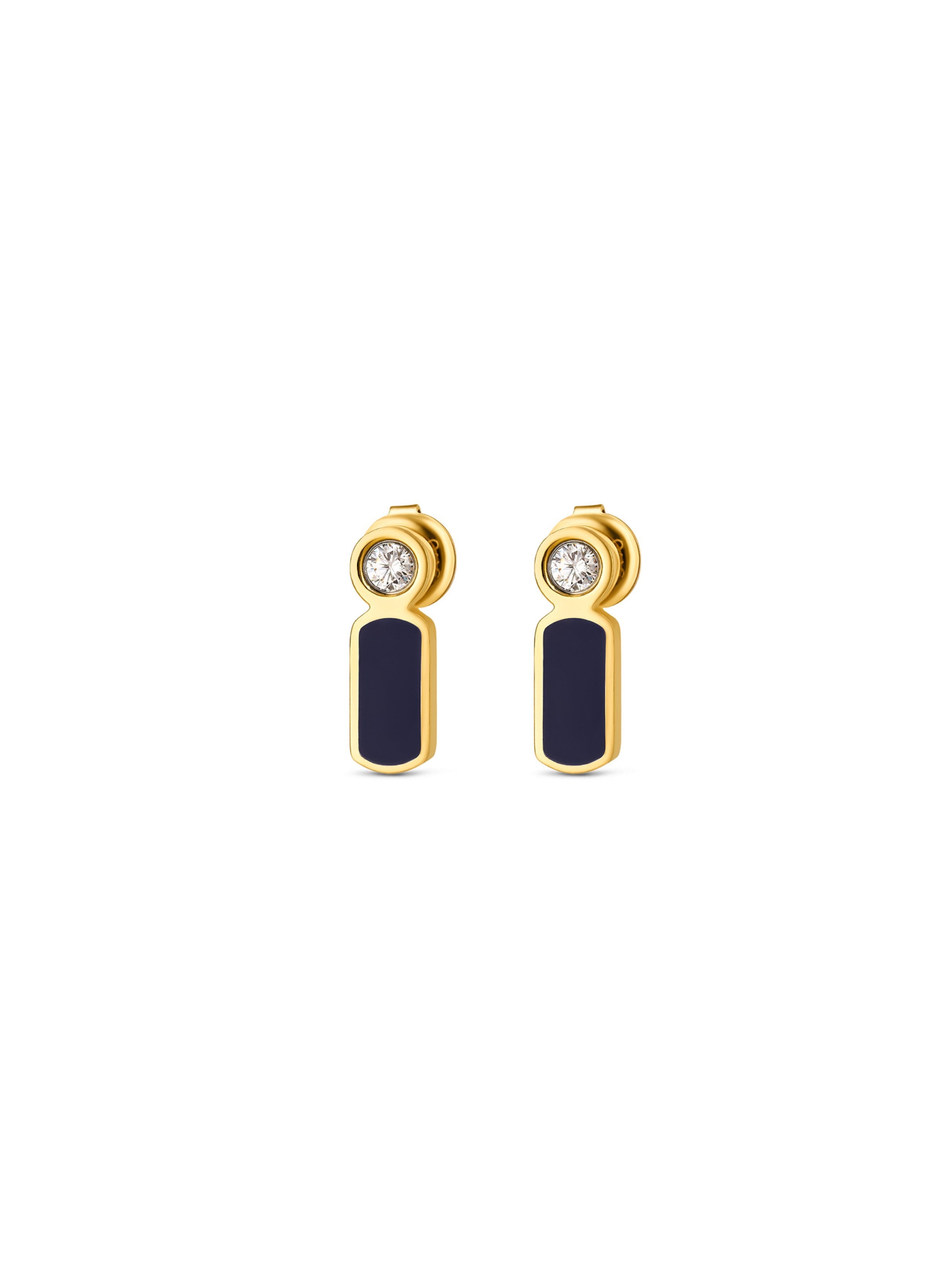 Brincos One Senhora Mood Navy Gold