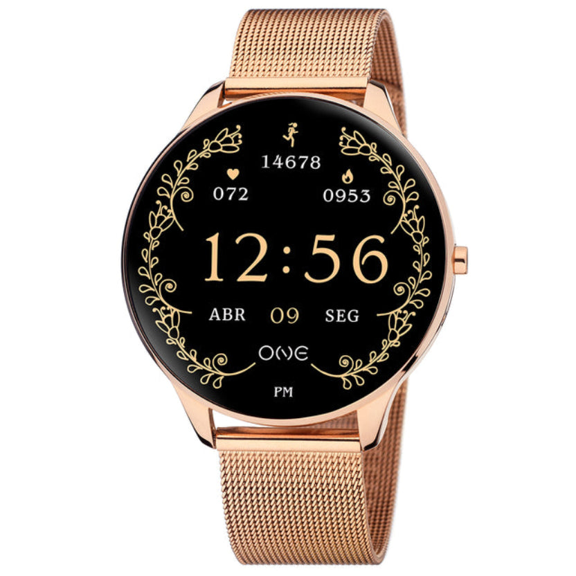 Relógio Smartwatch One Slim Rosegold Mesh
