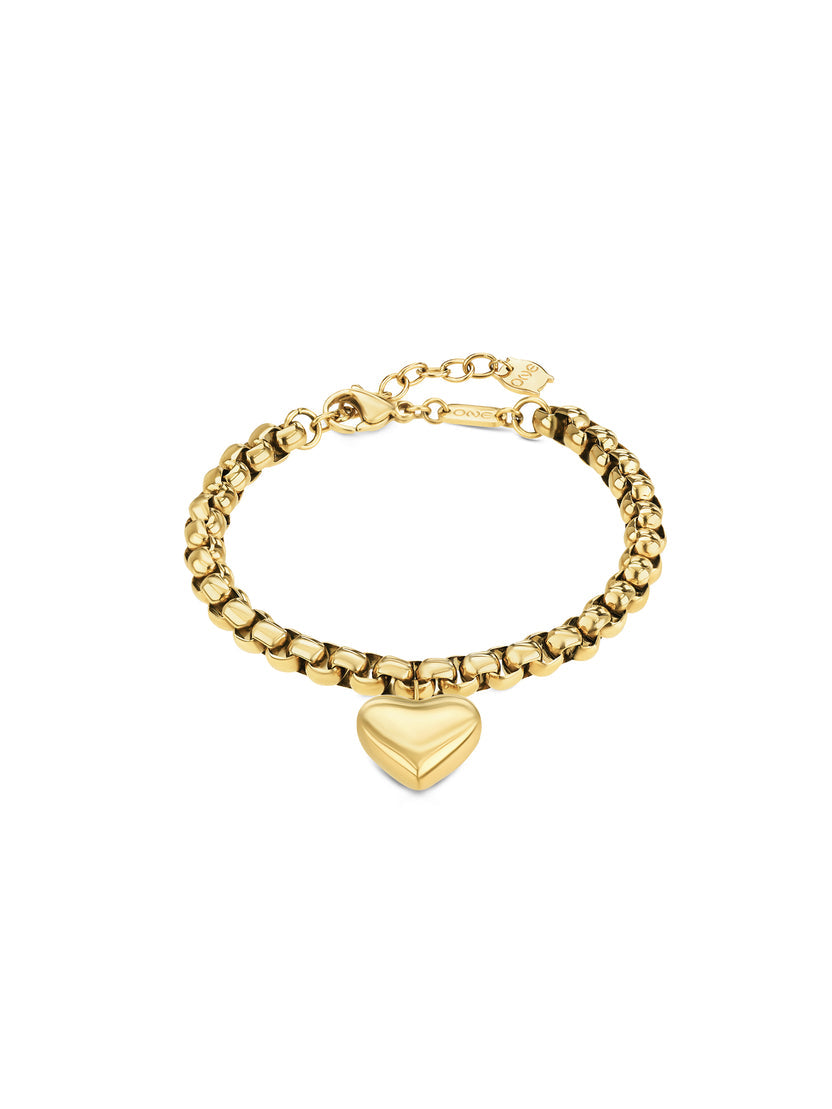 Pulseira One Senhora Heartful Gold